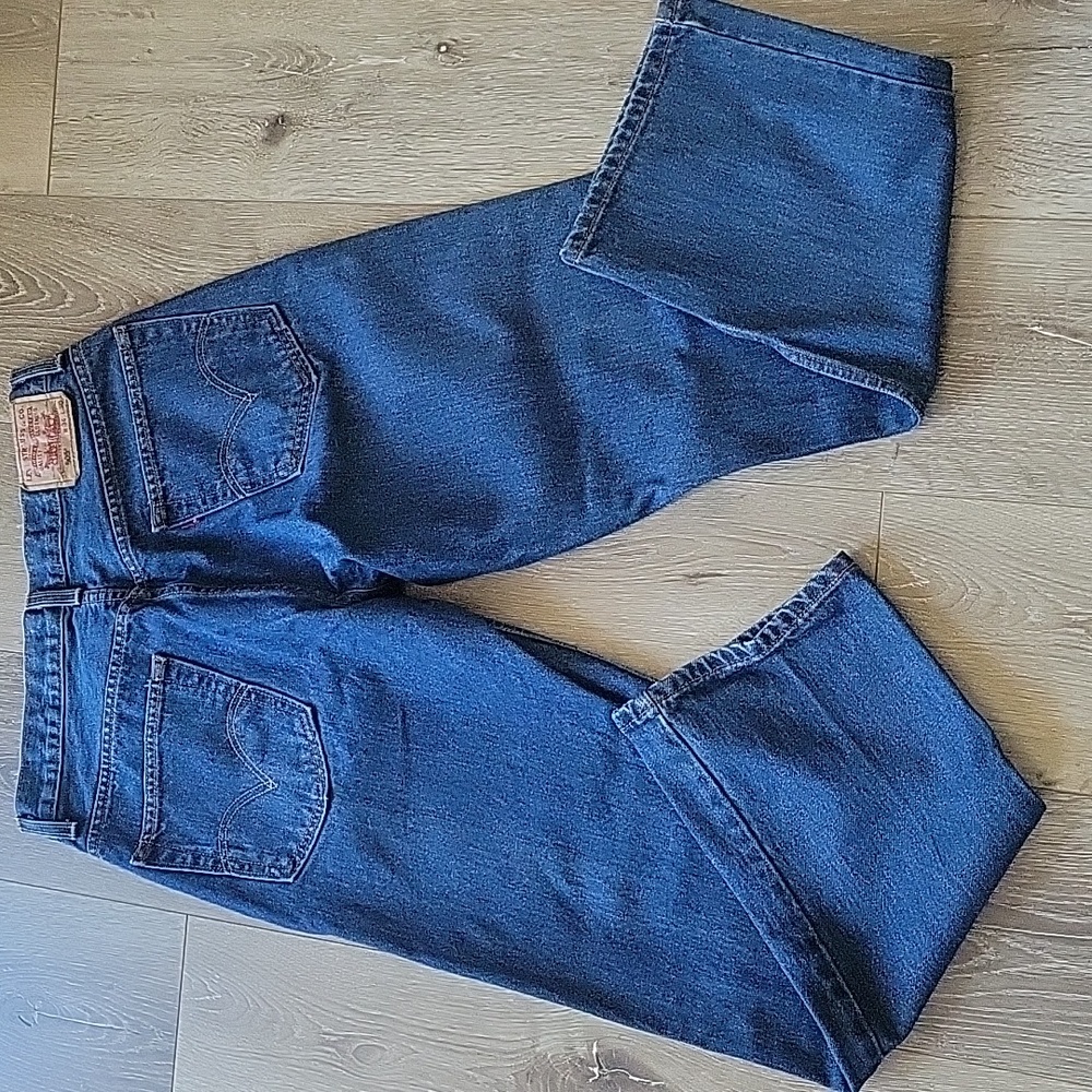 Vintage Levi's 505 Regular Fit Zip Fly Blue Straight Jeans W34 x L30 (W32 x L30)